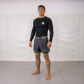 Daruma Bamboo Rashguard — Black · Long Sleeve