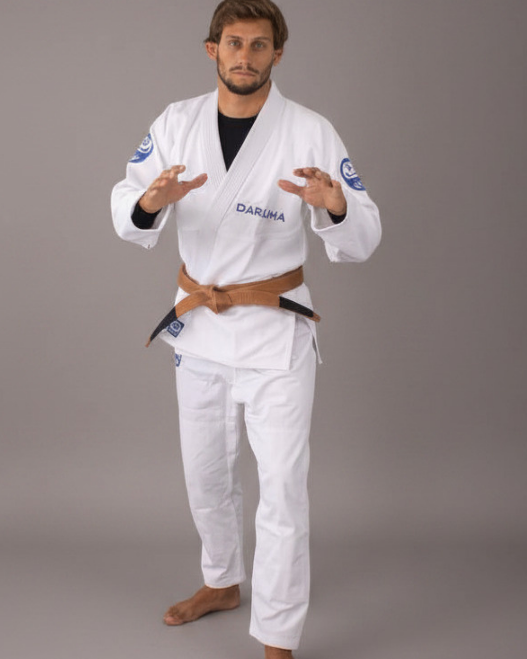 Daruma Flow Bamboo Gi — Blue Accent