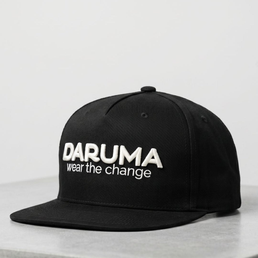 Daruma Organic Snapback — Black