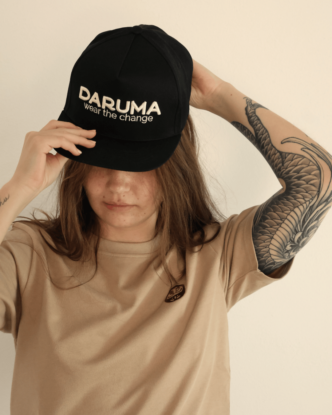Daruma Organic Snapback — Black