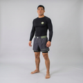 Daruma Bamboo Rashguard — Green · Long Sleeve
