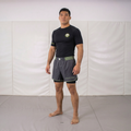 Daruma Bamboo Rashguard — Black · Short Sleeve