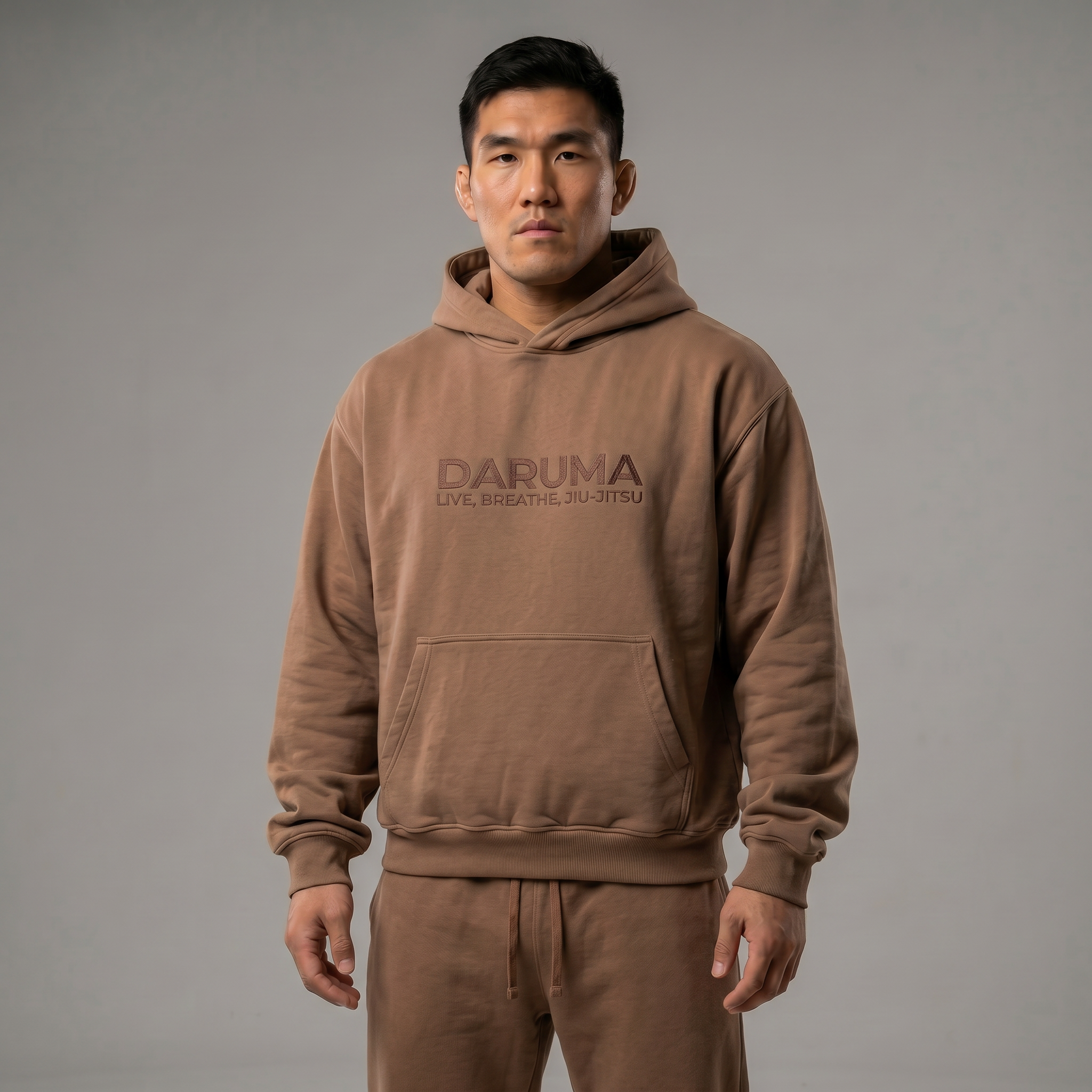 Daruma Hemp Hoodie — Brown